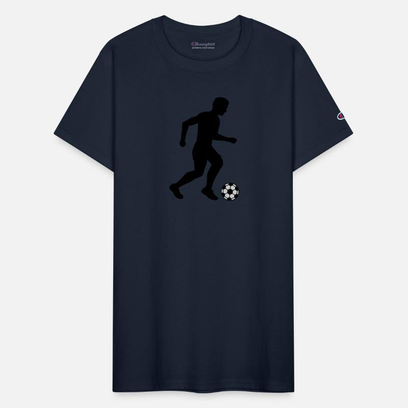Silhouette footballer sport design