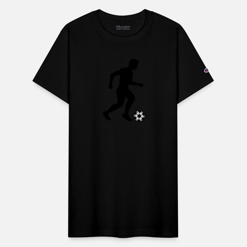 Silhouette footballer sport design