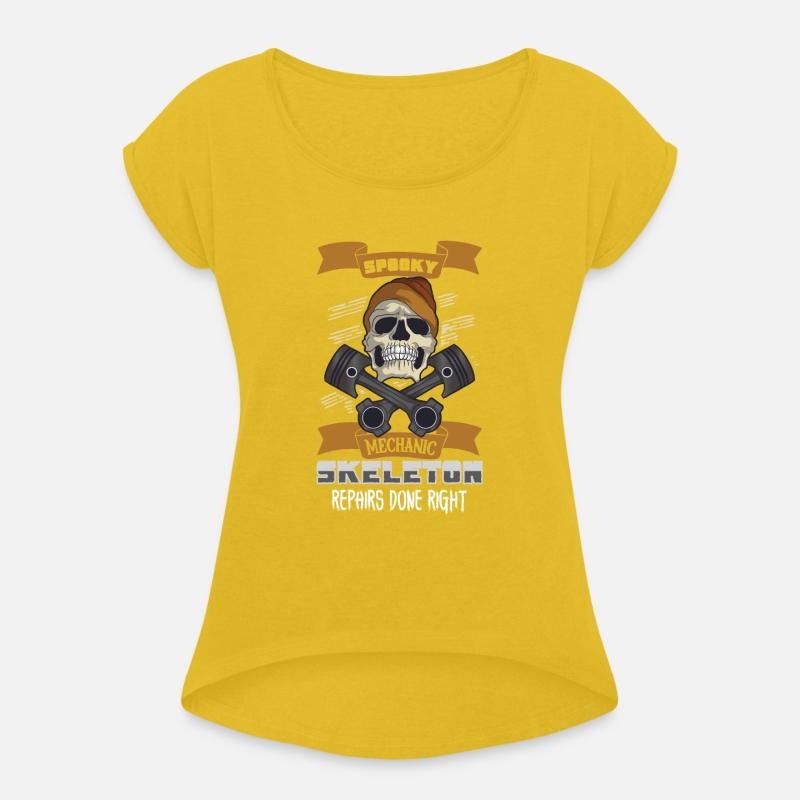 Skeleton Mechanic Horror Garage Funny Bones Spooky