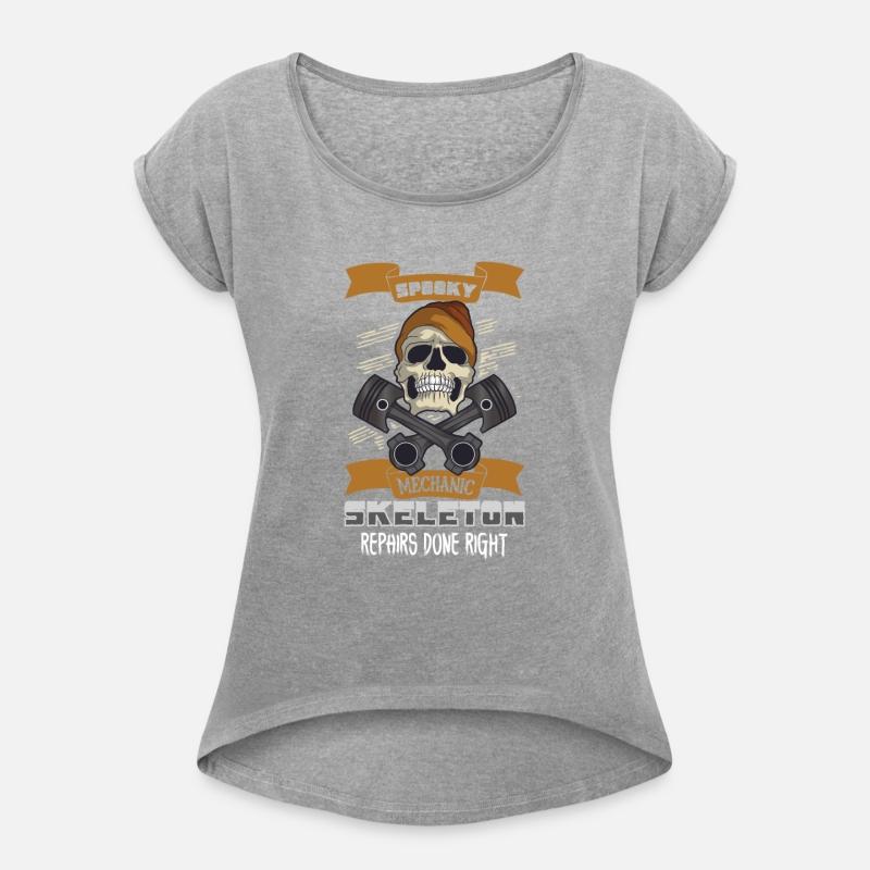 Skeleton Mechanic Horror Garage Funny Bones Spooky