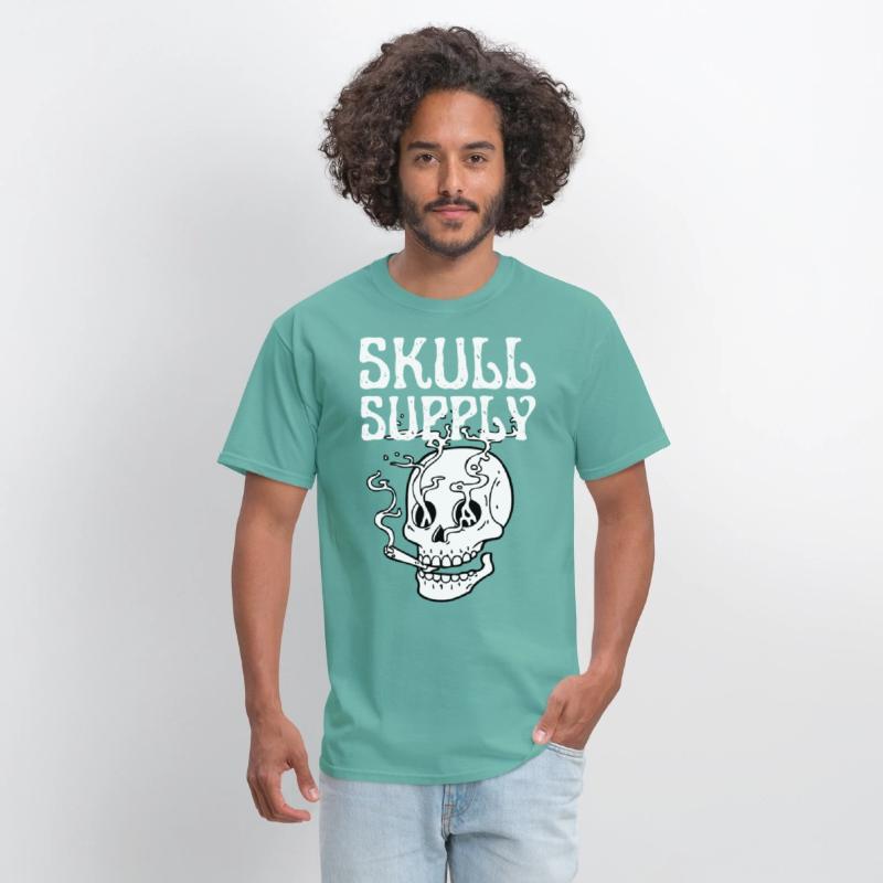 Skull Streetwear Edgy Black & White Tee Collection