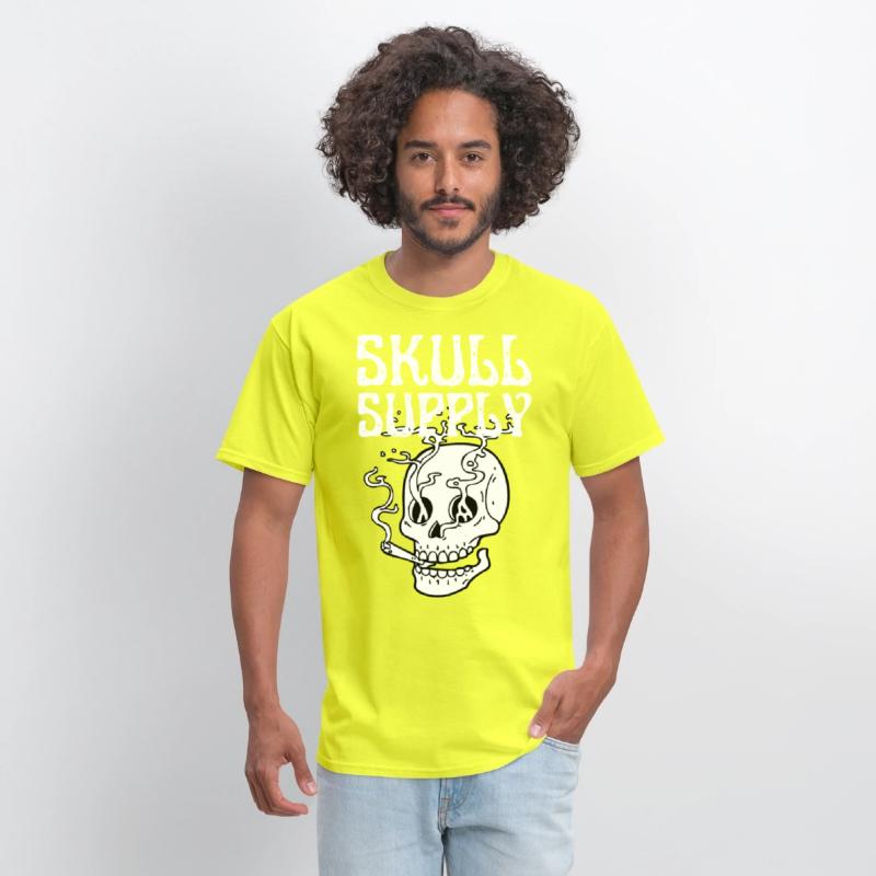 Skull Streetwear Edgy Black & White Tee Collection