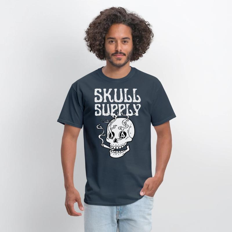 Skull Streetwear Edgy Black & White Tee Collection