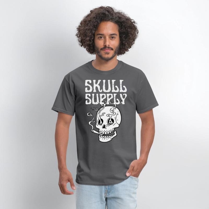 Skull Streetwear Edgy Black & White Tee Collection