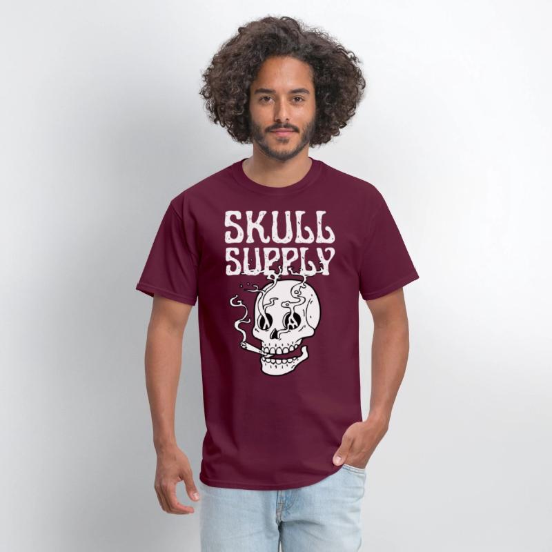 Skull Streetwear Edgy Black & White Tee Collection