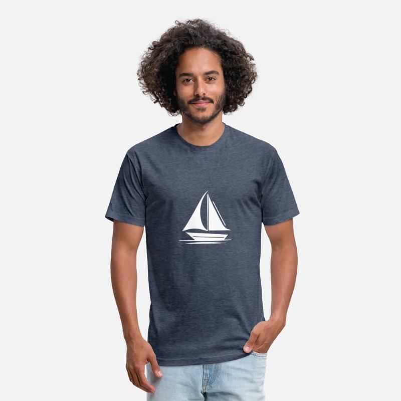 Small Sailing Boat With Set Sails