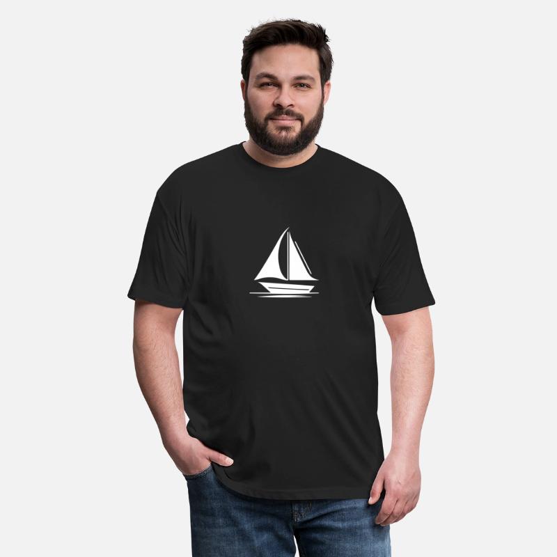 Small Sailing Boat With Set Sails