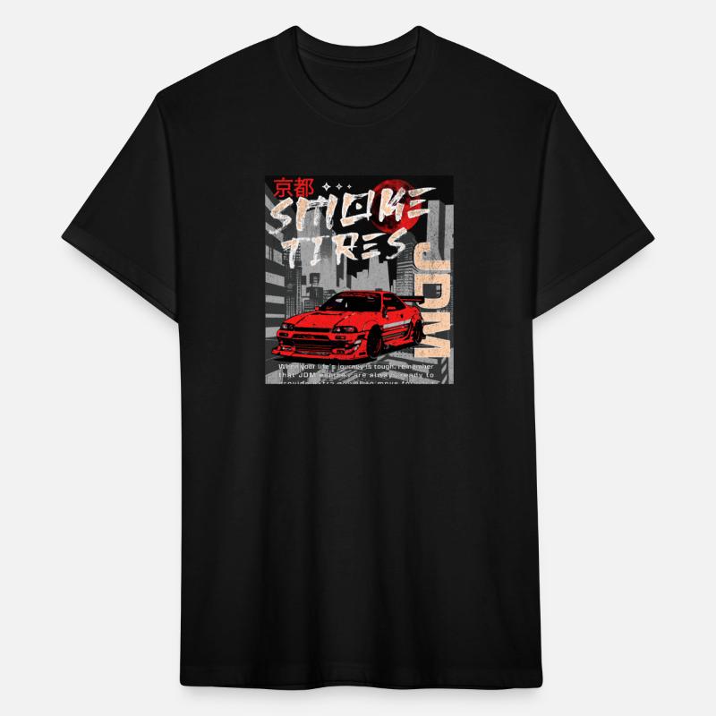 Smoke tires,drift racing japanese car