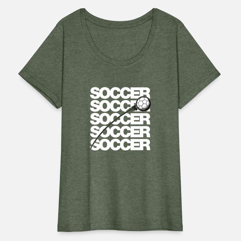 Soccer Typo with Soccerball Shot weiss