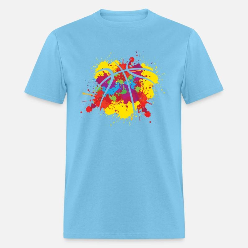 Splash Color Athlete Ball Game Sport Basketball