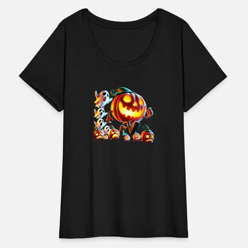 Spooky Pumpkin and Ghost Parade Halloween Design