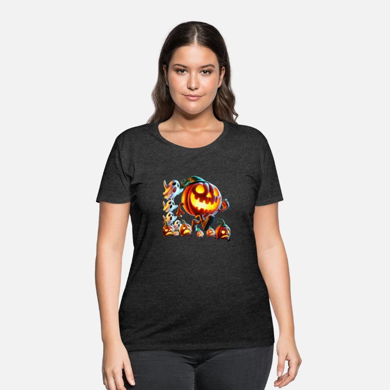 Spooky Pumpkin and Ghost Parade Halloween Design