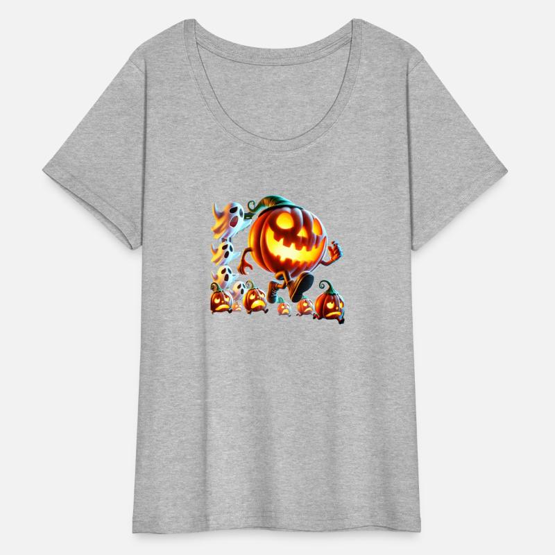 Spooky Pumpkin and Ghost Parade Halloween Design