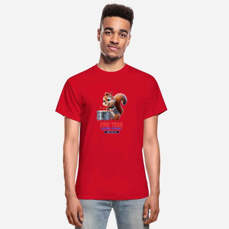 Squirrel playing the timpani