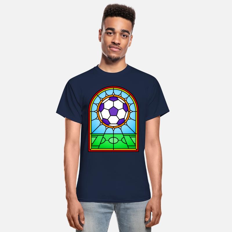 Stained Glass Window Football Soccer Art
