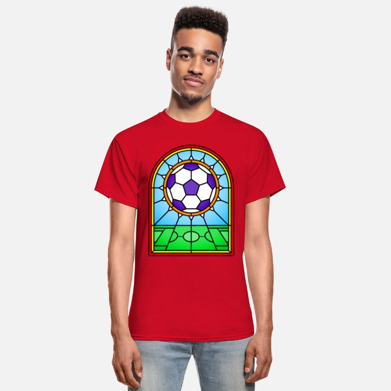 Stained Glass Window Football Soccer Art