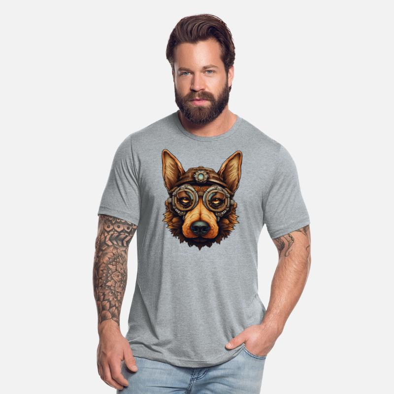 Steampunk German Shepherd Dog in Clockwork