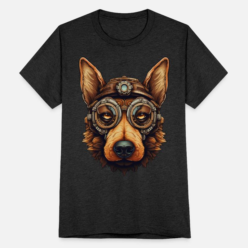Steampunk German Shepherd Dog in Clockwork