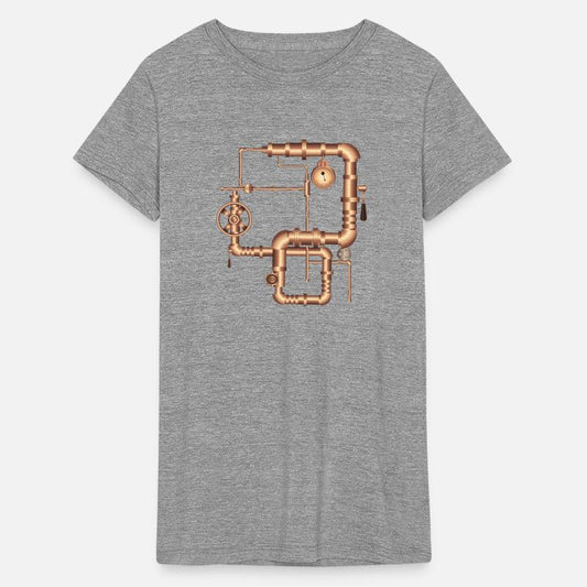 Steampunk style with a steam engine look