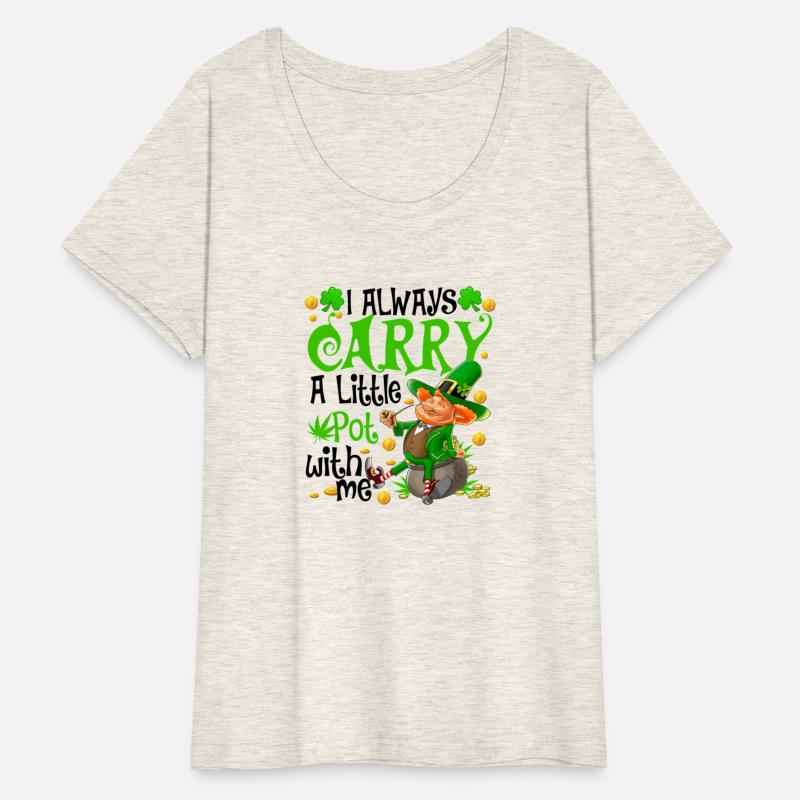 Stoner Saint Patric Day Weed Carry A Little Pot