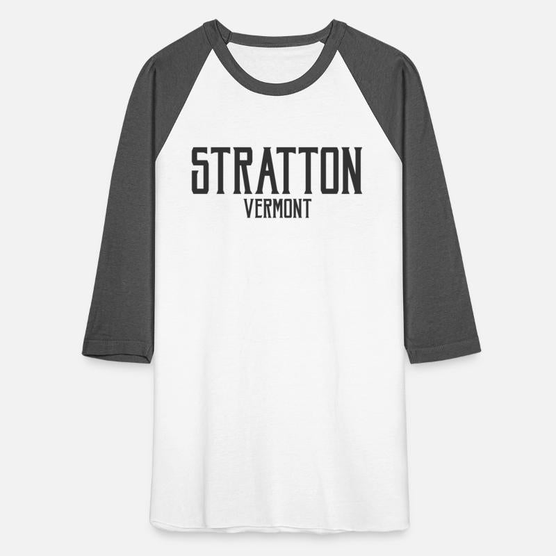 Stratton Vermont Vt Text Black With Black Print