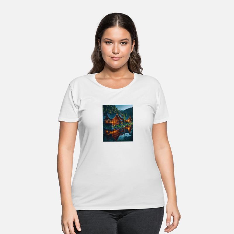 Stunning House on Water with Reflection and Sky