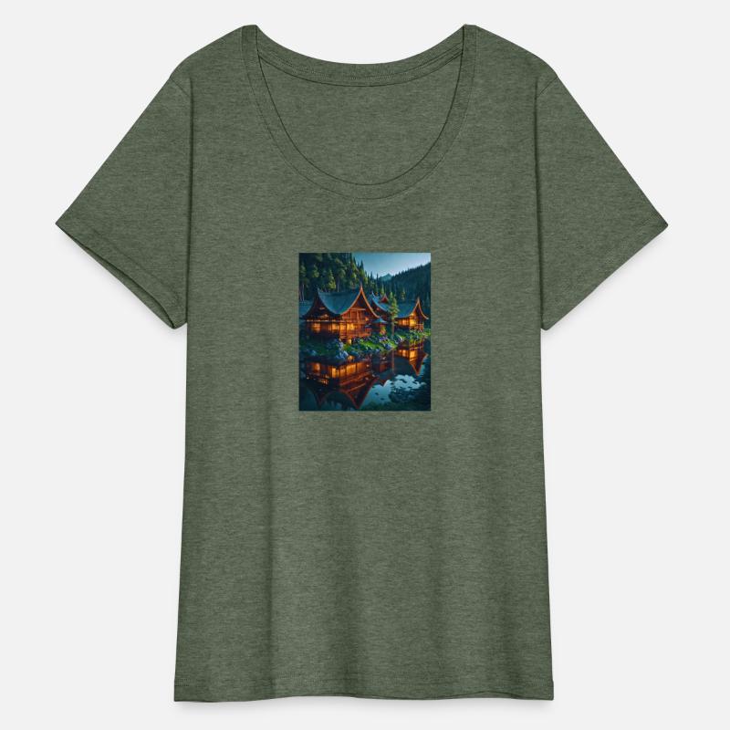 Stunning House on Water with Reflection and Sky