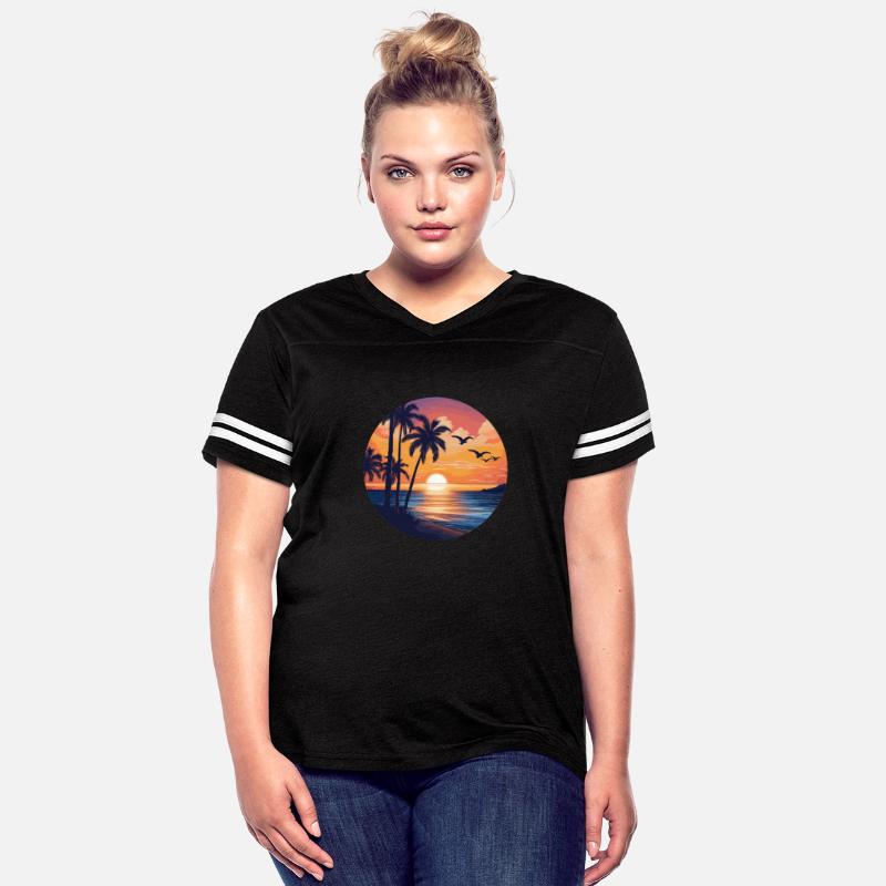 Summer sunset on the beach