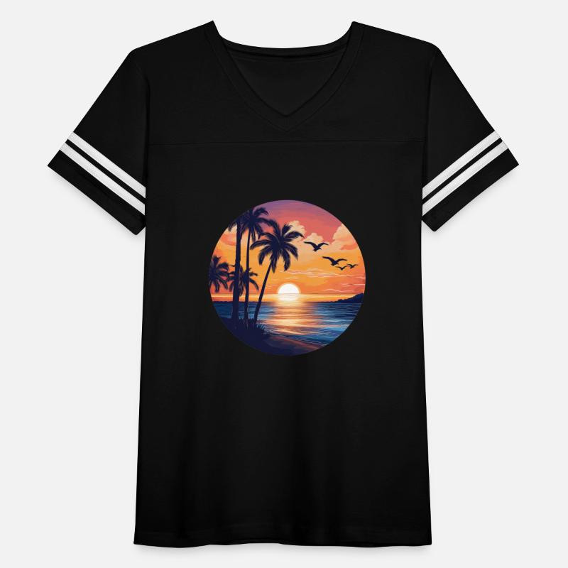 Summer sunset on the beach