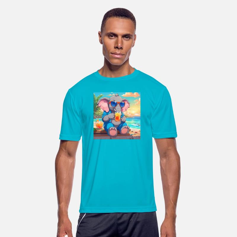 Sunny Elephant: Chilling by the Sea