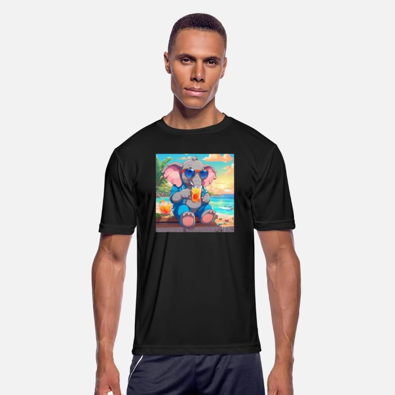 Sunny Elephant: Chilling by the Sea