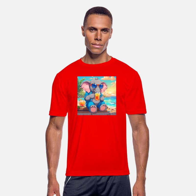 Sunny Elephant: Chilling by the Sea