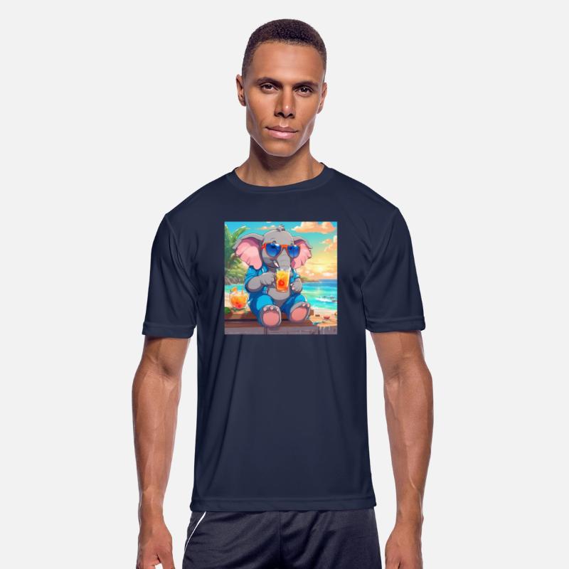 Sunny Elephant: Chilling by the Sea