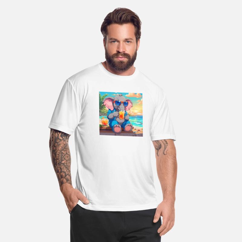 Sunny Elephant: Chilling by the Sea