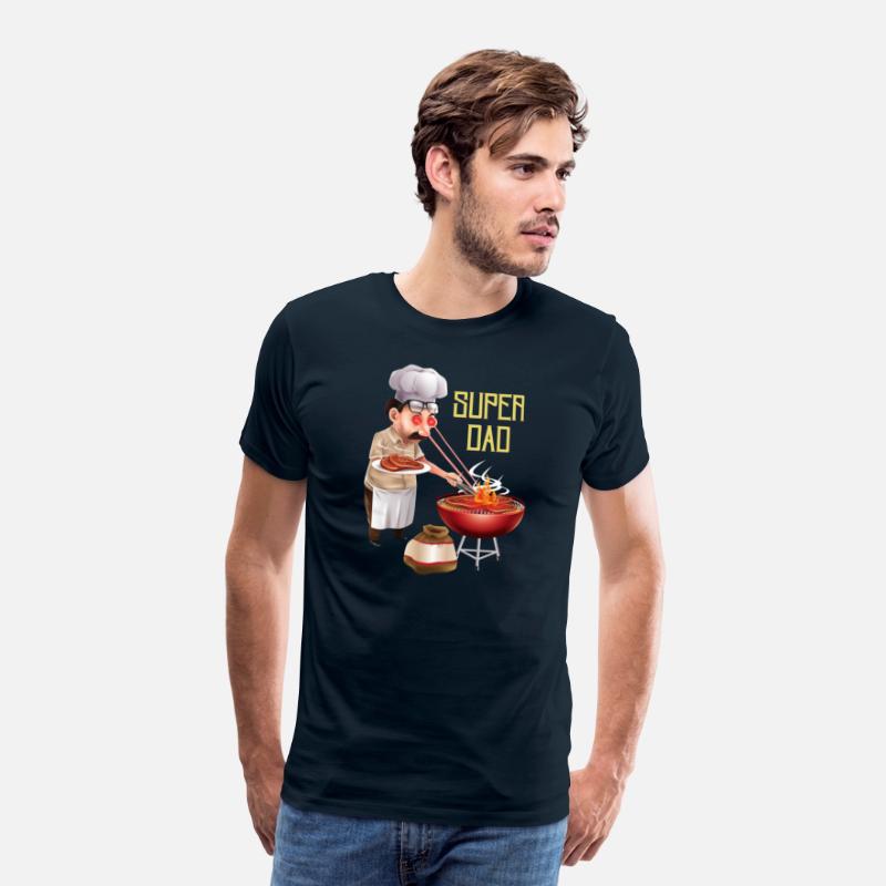 Super Dad Cookout Illustration Super Hero