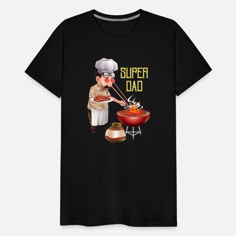 Super Dad Cookout Illustration Super Hero