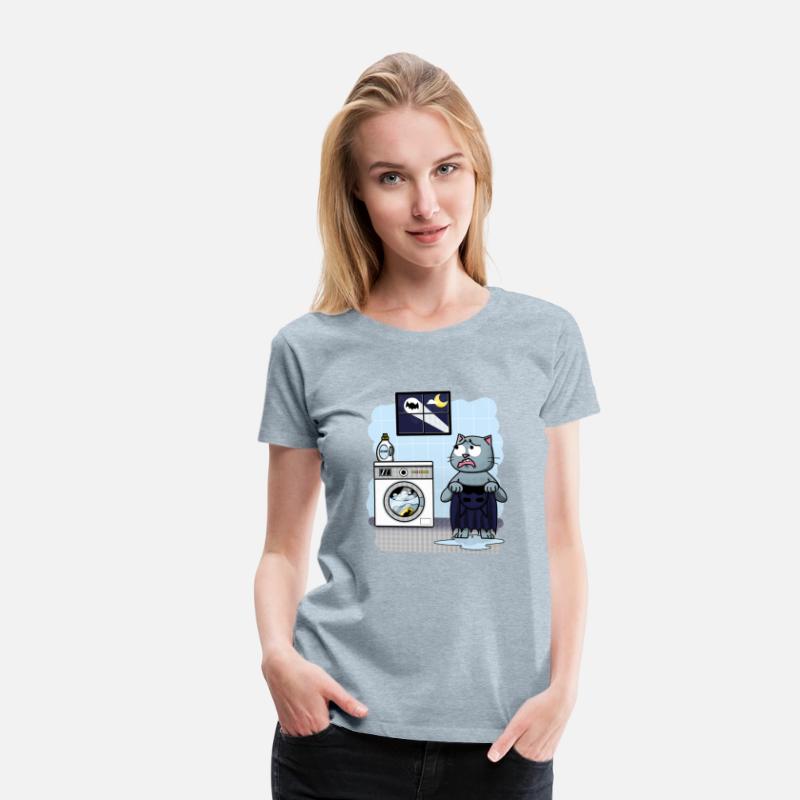 Superhero washing his costume