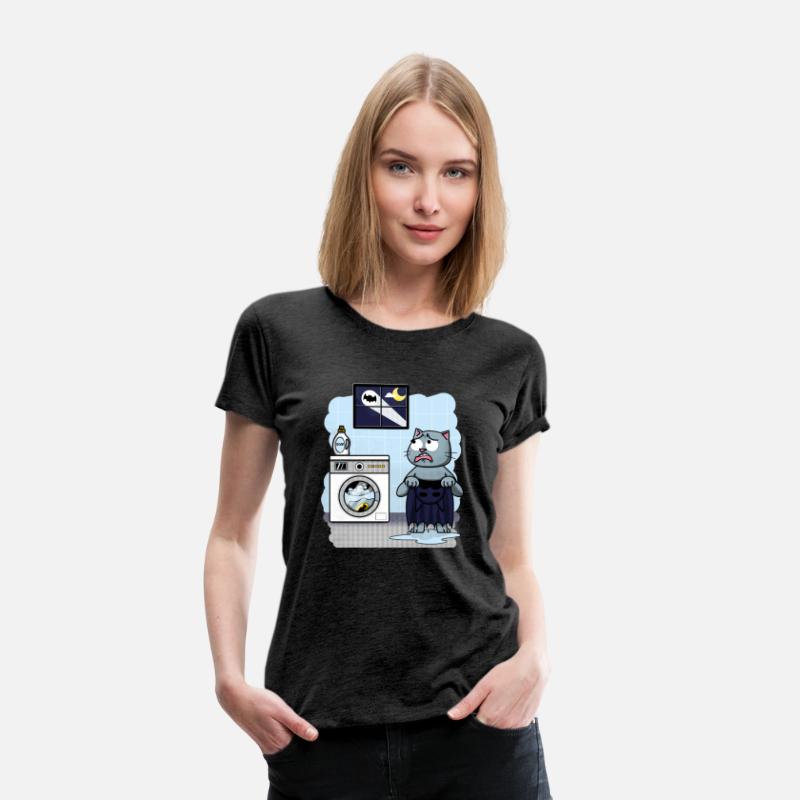 Superhero washing his costume