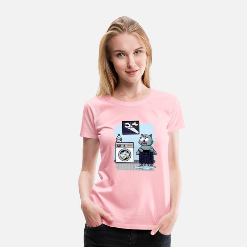 Superhero washing his costume