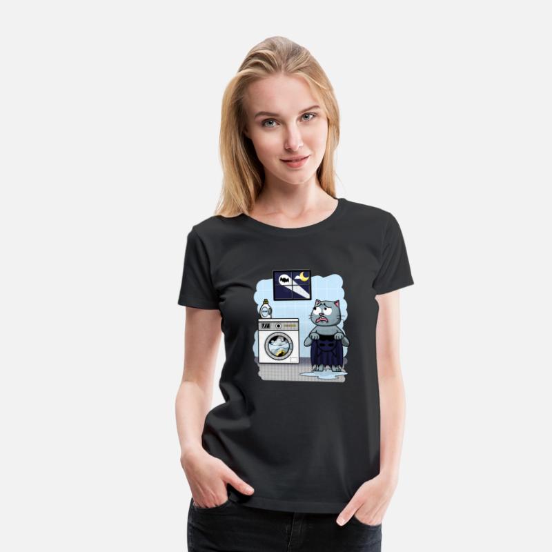 Superhero washing his costume