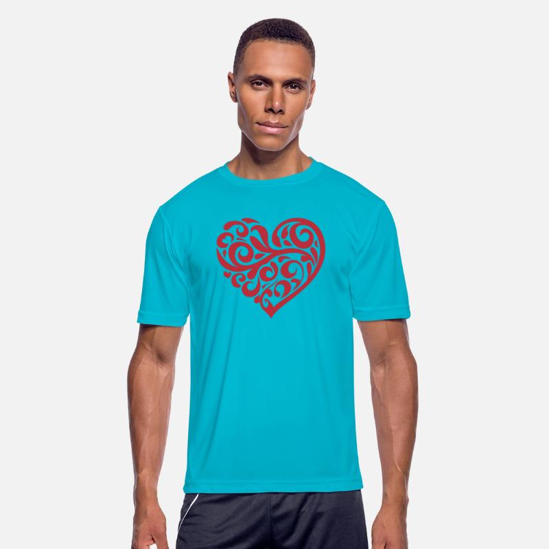 Swirled Heart Design One Color Vector