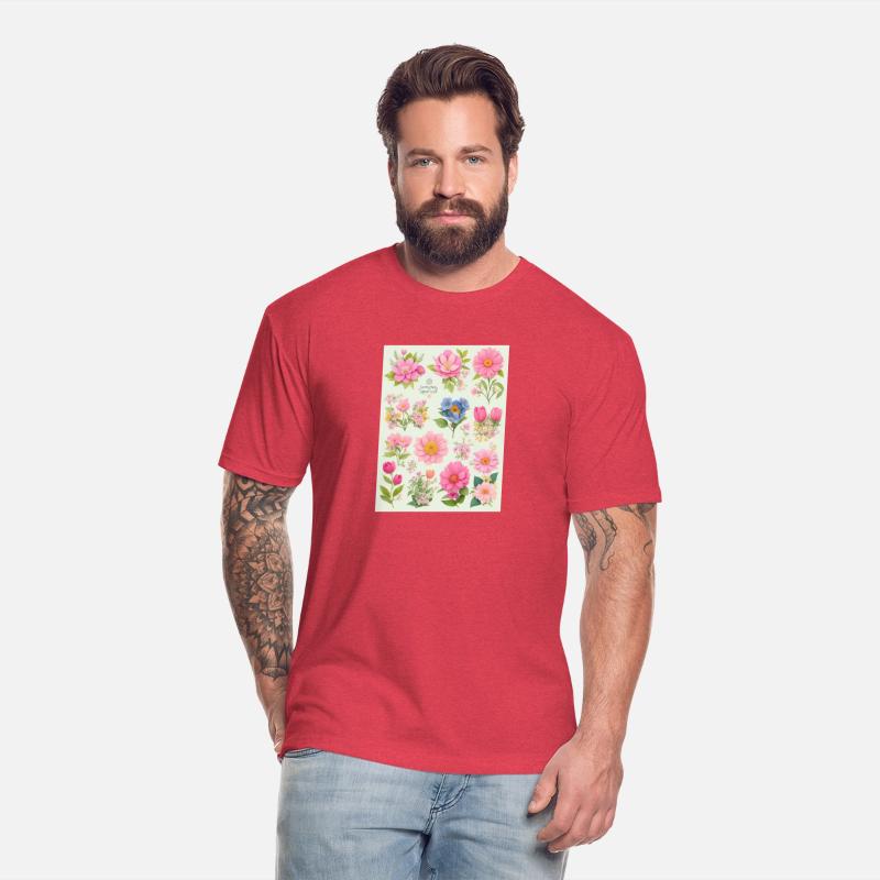 Tangerine and Coral Spring Flowers