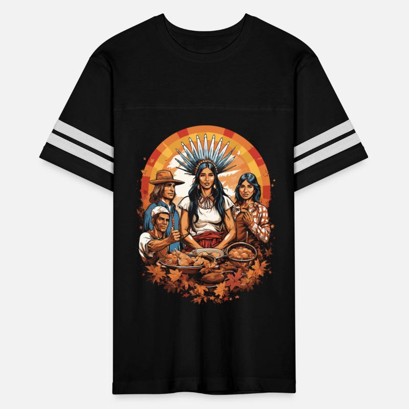 Thanksgiving Spirit Pilgrims & American Indian