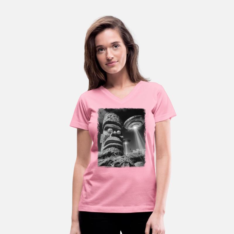 Tiki Luau Tiki Mask UFO Alien Extraterrestrial Sel