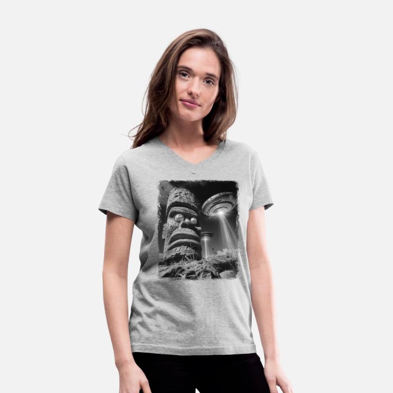 Tiki Luau Tiki Mask UFO Alien Extraterrestrial Sel