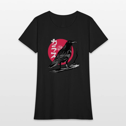 Traditional Crow Raven Japanese Art Halloween