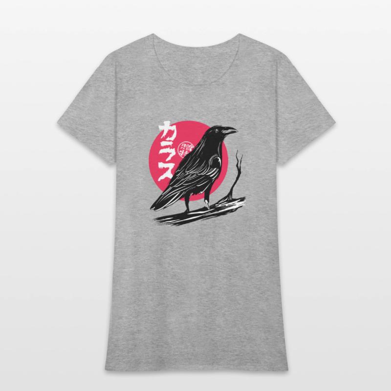 Traditional Crow Raven Japanese Art Halloween