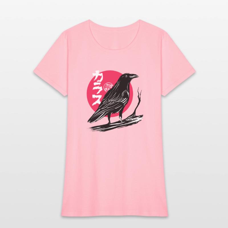 Traditional Crow Raven Japanese Art Halloween