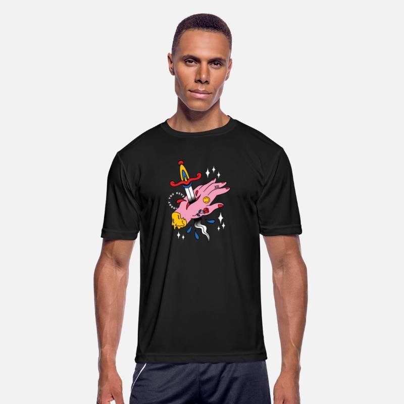 TRIPPY STABBED HAND TATTOO