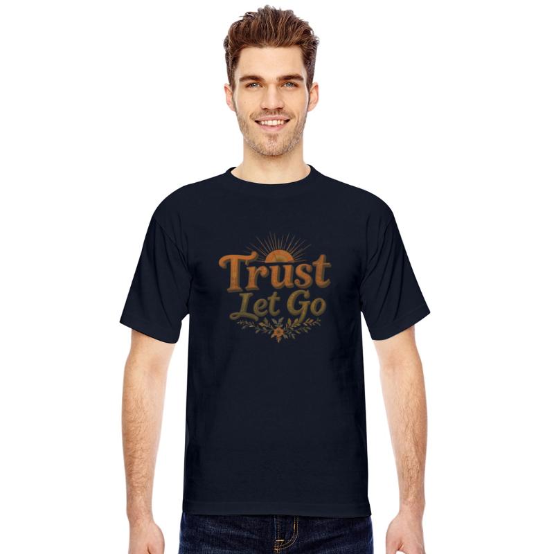 Trust Let Go Shirt Vintage Inspirational Spiritual